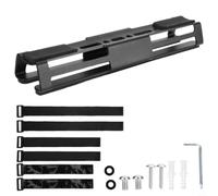 Wodsty Support mural en métal pour JBL pour haut-parleur Xtreme 5 Charge 6 Flip 7, fixation réglable avec arceau en acier et bande en nylon, matériel de montage inclus, noir