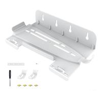 Wodsty Support mural pour PS5 Pro : console en métal, organisateur mural peu encombrant, noir et blanc (blanc)