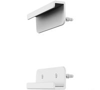 Wodsty Support mural stable pour appareils mobiles, montage possible avec bandes adhésives ou vis, solution peu encombrante, noir (blanc)