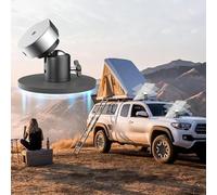 Wodsty Support rotatif pour Starlink Mini, support à ventouse à 360° en alliage d'aluminium pour camping-car, bateau, verre, pied magnétique avec adaptateur de trépied
