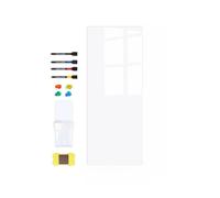Wodsty Tableau noir magnétique autocollant mural rose pour enfants 15,7 x | Tableau noir magnétique autocollant mural pour enfants à peindre - Tableau noir autocollant - Décoration pour enfants
