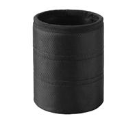 Wodsty Trousse à outils pour ongles avec revêtement en métal de grand diamètre, résistant à l'usure et grande capacité pour outils et papeterie, noir