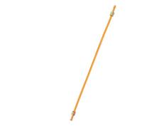 Wodsty Tube d'échappement en aluminium pour compresseur d'air, longueur 400 mm avec filetage G1/8 et écrou hexagonal de 9 mm, accessoire de quincaillerie plaqué cuivre