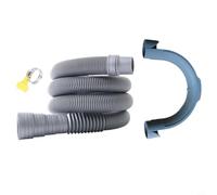 Wodsty Tuyau d'évacuation flexible RV 6 m, réglable 30-42 mm, EVA pour caravane avec adaptateur pour caravane et camping (tuyau d'eau + pince)