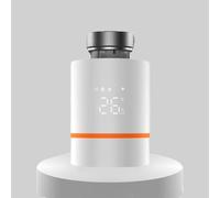 Wodsty Vanne thermostatique de radiateur avec sécurité enfant et protection | Valve de chauffage intelligente avec sécurité enfant, écran rabattable et protection contre le gel