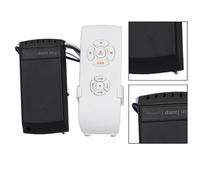 Wodsty Ventilateur de plafond noir avec télécommande, 3 | Hunter Télécommande pour ventilateur de plafond avec 4 vitesses et fonction minuterie pour ventilateurs Honeywell