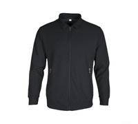 Wodsty Veste en polyester pour homme doublée chaude avec veste en polyester | Fermeture éclair à l'avant, deux poches latérales, manches longues, couleur unie, coupe-vent