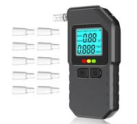 woeaozy Ethylotest Electronique - Alcotest Numerique Homologué NF, Etiloteste Electronique avec 10 Embouchures, ethylometre mesures de Haute précision, pour Tests personnels domestiques, MR1101