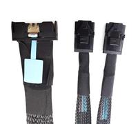 Woedpez Câble de données haute vitesse 8i-74PSlimline vers 2SFF-8643-PCIE5.0 pour serveurs et stations de travail 80 cm/31 5 pouces