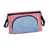 Woedpez Caddys essentiels de voyage pour bébé avec sangle pour poussettes, accessoires, organiseurs universels avec porte-gobelet, organisateur pour bébé, Rouge, One Size