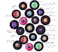 Woedpez De 48 Accessoires Rock Parties avec Guitare Jukebox | Décors de fêtes à thème musical en plastique et en papier avec guitare basse, conception de jukebox pour événements