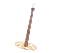 Woedpez Distributeur de rouleau de papier toilette moderne noir en fer et bois, grande capacité, support de rangement sur pied, distributeur de papier contemporain noir