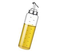Woedpez Distributeur d'huile en verre borosilicate avec becs verseurs, sauce soja et vinaigre, fournitures de cuisine, bouteille de vinaigrette multifonction