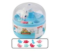 Woedpez Distributeur Mini Dinosaures Jeu Fête Amusant pour Enfants Filles Distributeur Automatique Pince À Griffes Gashapon pour Tout-Petits Bébés Mini Machine À Griffes