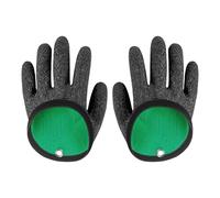 Woedpez Gants de pêche résistants à la perforation pour homme et femme - Gants professionnels pour attraper des poissons prédateurs en latex