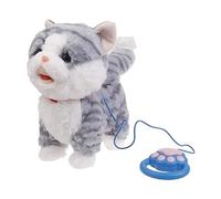 Woedpez Jouet Électrique pour Chat Chantant Animal Marchant avec Laisse Corde Jouet Chaton Parlant Musique Jouet Animal Tout-Petit Jouet Rampant Parlant Chantant Laisse Jouet pour Chien