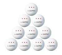 Woedpez Lot de 10 balles de ping-pong de rechange standard 3 étoiles pour intérieur/extérieur