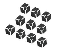 Woedpez Lot de 10 pieds hexagonaux antidérapants empilables pour améliorer le drainage des plantes et stabiliser les pots de fleurs réglables