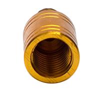 Woedpez Lot de 2 adaptateurs de filetage pour épuisette de pêche - Adaptateur de tête de filet - Harpons d'atterrissage - Pièces de canne à pêche - Accessoire de rechange