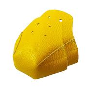 Woedpez Lot de 2 protections d'orteils remplaçables en cuir pour patins à roulettes, équipement d'entraînement de patinage à glace, jaune, Taille unique