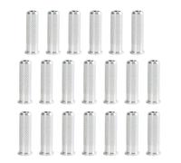 Woedpez Lot de 20 embouts de 6 2 mm de base pour tir à l'arc - En aluminium - Base de remplacement pour flèches en carbone