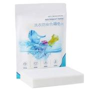 Woedpez Lot de 50 tablettes à linge - Mélange anti-fil - Absorption des couleurs - Attrape les feuilles à linge