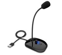 Woedpez Microphone USB avec col de cygne - Pour ordinateur de bureau