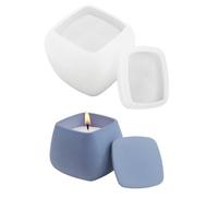 Woedpez Moules carrés en silicone pour pot de résine époxy