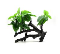 Woedpez Plante artificielle pour aquarium, terrarium, crevettes, bois flotté, décoration d'habitat