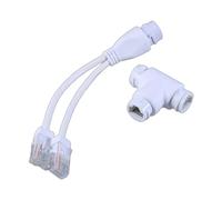 Woedpez POE Connecteurs de câble de caméra répartiteur 2 en 1 Connecteurs de câble réseau Trois voies RJ45 Tête POE Installation de caméra