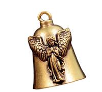 Woedpez Porte-clés cloches en laiton pour enfants, jouet sur le thème des anges et vêtements élégants, cloches rétro en laiton, a, taille unique