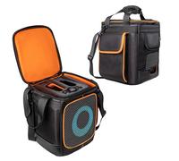 Woedpez Sac de rangement portable adapté avec 2 centrales d'alimentation en tissu Oxford solide pour accessoires d'outils, port d'accès à fermeture éclair