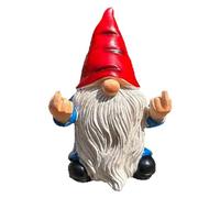 Woedpez Statue naine en résine fantaisiste pour espaces extérieurs Sculpture de jardin détaillée sans toxique facile à réorganiser Décoration extérieure en résine