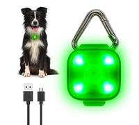 woeita Lampe LED rechargeable à clipser pour collier de chien, lampe de sécurité USB étanche pour chien, chat et visibilité du propriétaire, idéale pour la promenade nocturne, la course et le camping