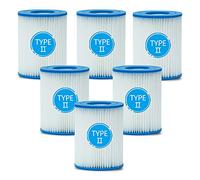 woejgo Lot de 6 Cartouches filtrantes pour Bestway Piscine Type II