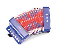 New Classic Toys Accordéon jouet Woet® bleu avec 8 chansons et livret – Dès 3 ans