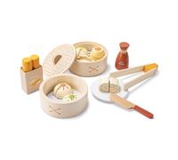 Woet® Coffret dim sum en Bois, 2 paniers Vapeur, 23 pièces
