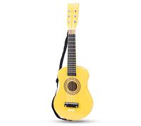 New Classic Toys Instrument de Musique pour débutants Guitare avec Le Livre de Musique - Jaune