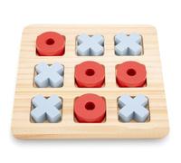 Woet® Morpion Jouet en Bois pour Enfants - Jeu Classique de Stratégie - Jeu de Voyage et Famille - À Partir de 3 Ans