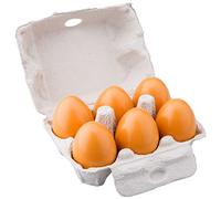 New Classic Toys 4 Oeufs en Bois Jeu d’Imitation Éducative pour Enfants