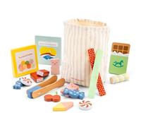 Woet® Set Bonbons Jouet en Bois pour Enfants - Nourriture d’Imitation avec Bonbons et Chocolat - avec Sac de Rangement - Jouet de Cuisine d’Imitation - À Partir de 3 Ans