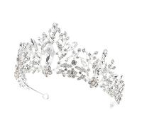 WOFASHPURET 1 pièce Couronne Cristaux Diadème Chic pour Mariage et Fête Accessoire Glamour Confortable et Durable Style Rétro Baroque pour Créer une Atmosphère Romantique