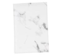 WOFASHPURET 1 Pièce étui à Passeport détenteur du Passeport Voyage nom Portefeuille de Passeport Sac de Passeport Pochette Passeport Brillante marbrée Porte-Passeport de Mode Plastique Blanche