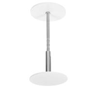 WOFASHPURET 1 Set Plaque de Remplissage du Verrou en Acier Inoxydable Blanc, Cache-poignée de Porte Rond pour Porte de Sécurité, Améliore la Sécurité et Bouchon pour Trou Restant