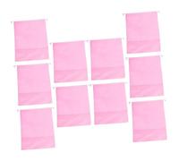 WOFASHPURET 10 Pièces Sacs de Sandale des Pantoufles Voyage Stockage de Chaussures Portefeuille Sac à Cordon pour Chaussures Sac de Rangement pour Chaussures Sac de Cordon Tissu Non tissé Rose