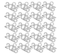 WOFASHPURET 100 Pièces 2025 Pendentif en alliage de zinc breloques pendentif année charmes de chapeau bijoux de bonne année breloques roses charmes de bracelet Métal Silver