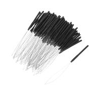 WOFASHPURET 100 Pièces Aiguilles Enfileuses pour Extensions de Cheveux avec Poignée Ergonomique Outil Crochet Plastique Coloré pour Perles et Fabrication de Perruques et Confortable