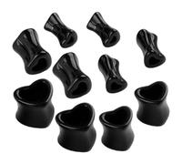 WOFASHPURET 10paires Bouchons Oreilles Acrylique Forme De Cœur Tunnels Oreilles Pour Étirement Accessoires De Piercing