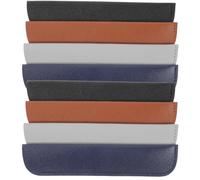 WOFASHPURET 12 Étuis à Stylo en Cuir PU Résistant, Lot de 12 Pièces Couleurs Noir, Marron, Gris, Bleu Foncé, Pochette de Protection Anti-Rayures pour Stylo-Plume et Stylo-Bille, Usage