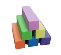 WOFASHPURET 12pièces Polissoir à Ongles Avec Émeri Bloc à Ongles Pour Manucure Et Pédicure Violets Roses Jaunes Oranges Verts